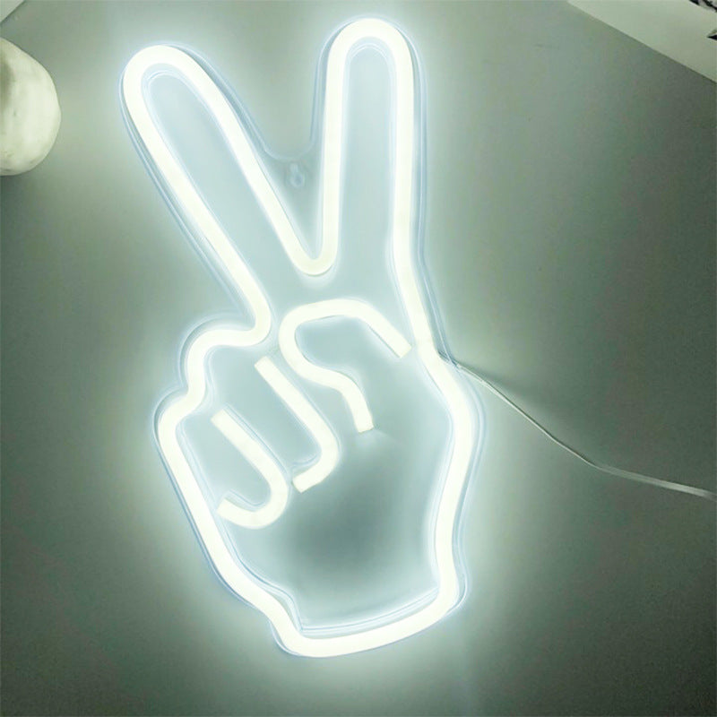 ✌️Neon Peace Hand