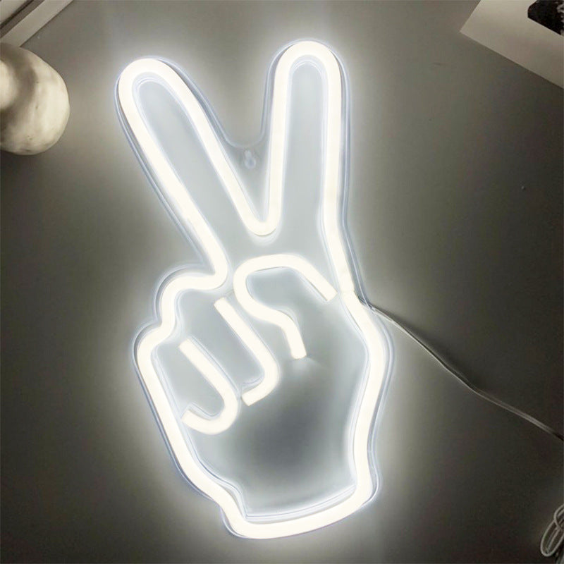 ✌️Neon Peace Hand