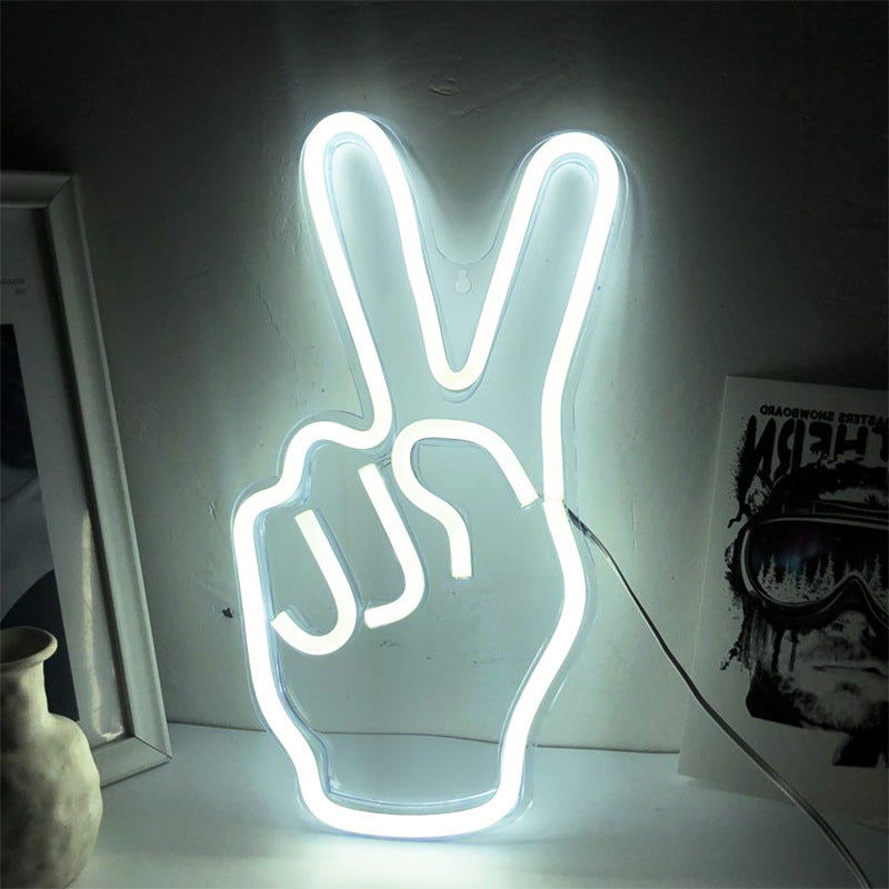 ✌️Neon Peace Hand